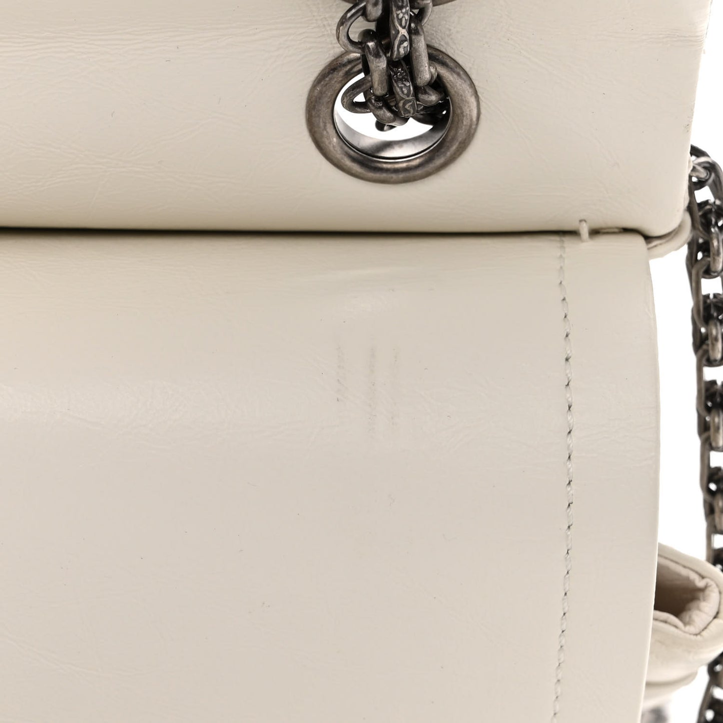 Aged Calfskin Quilted 2.55 Reissue 226 Flap Ivory