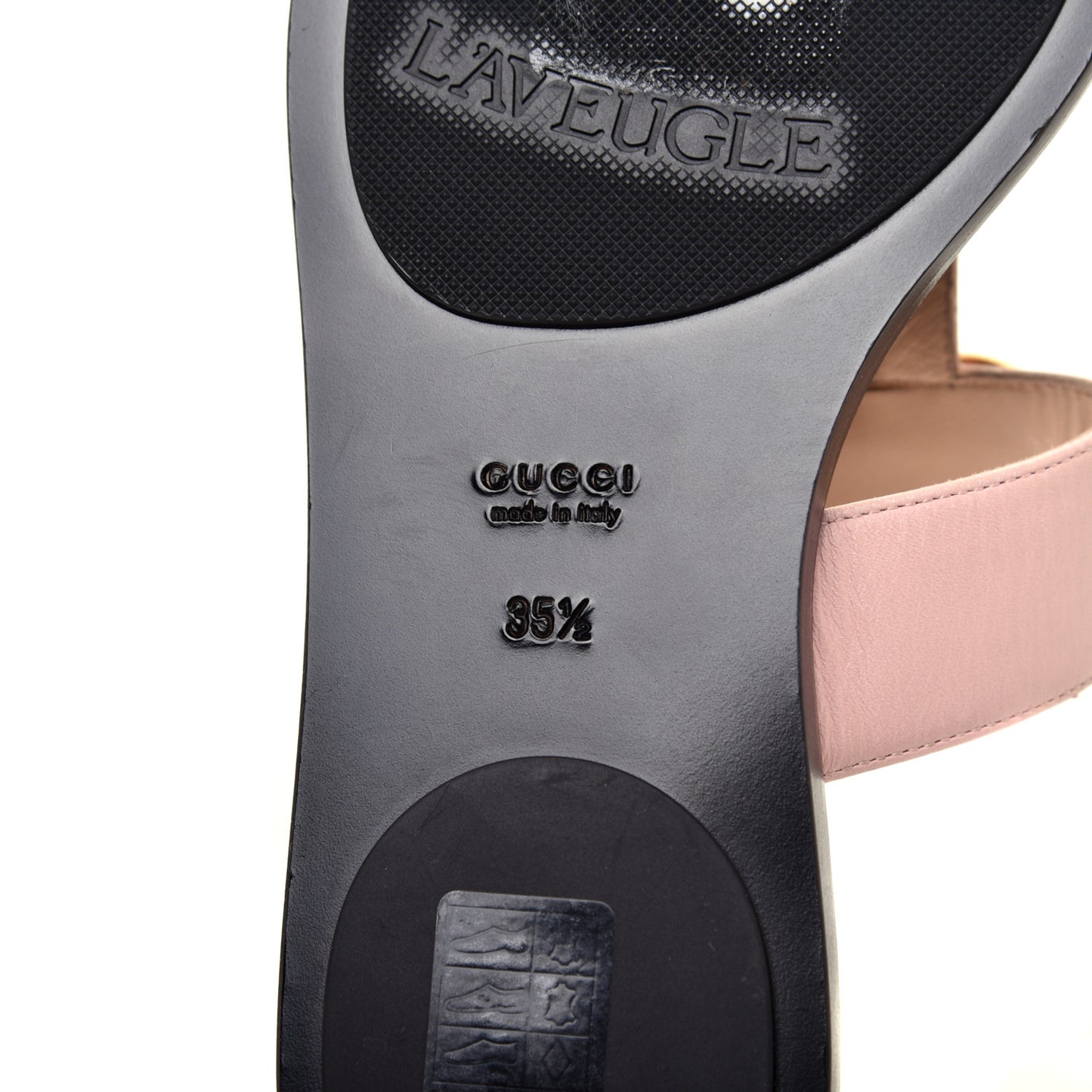 Calfskin GG Marmont Thong Sandals 35.5 Perfect Pink