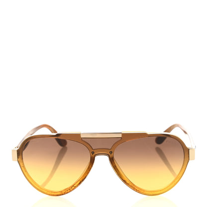 Prada Aviator Sunglasses SPR 01U Light Brown 2 of 8