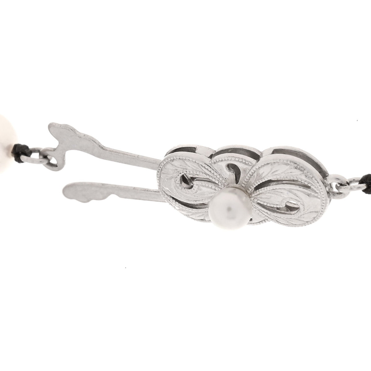 Mikimoto 18K White Gold Akoya Cultured Pearl 6.5-7mm Strand Necklace 4 of 7