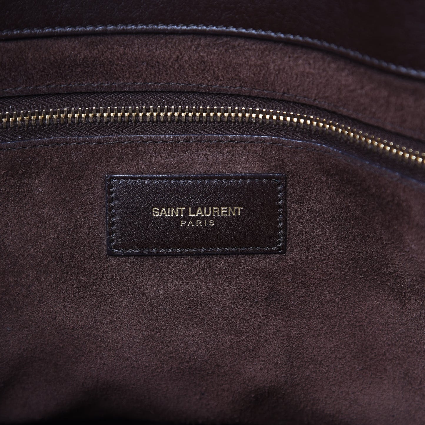 Calfskin Large Sac De Jour Carryall Dark Brown
