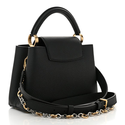 Louis Vuitton Taurillon Chain On You Capucines BB Black 3 of 9