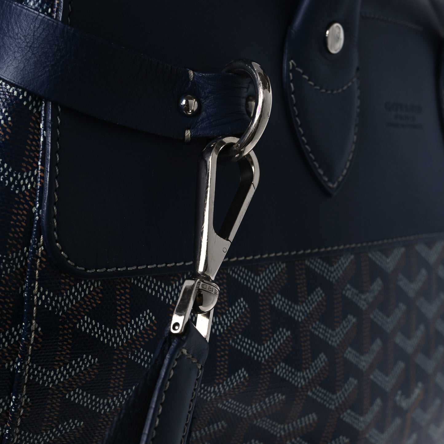Goyardine Steamer PM Navy Blue