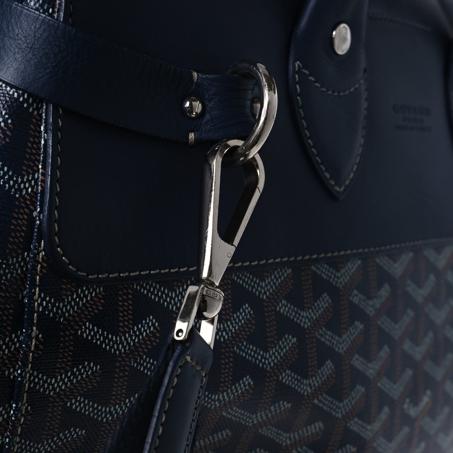 Goyard Goyardine Steamer PM Navy Blue 13 of 14