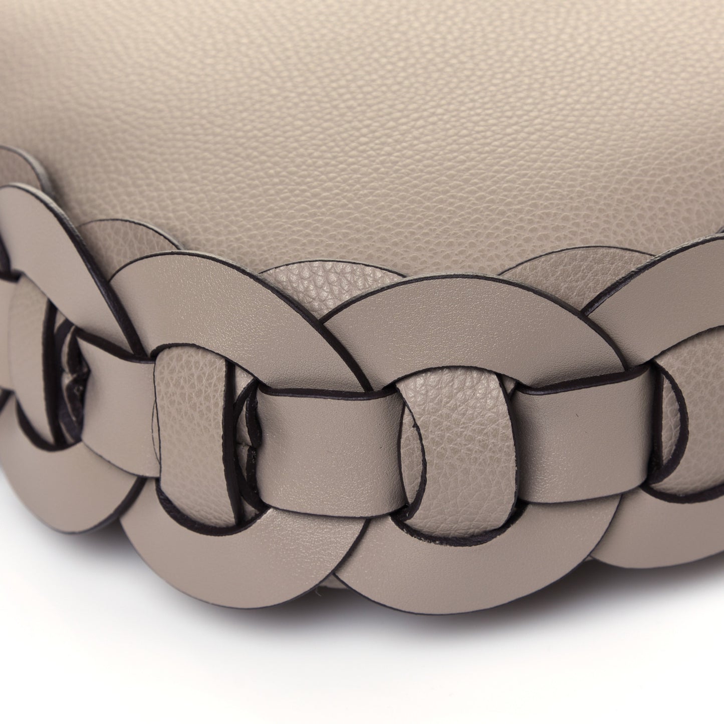 Small Grain Smooth Calfskin Medium Darryl Hobo Motty Grey