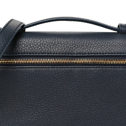 Loro Piana Grained Calfskin L19 Extra Pocket Pouch Navy 7 of 10