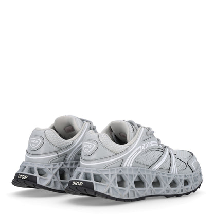 Christian Dior Technical Mesh Calfskin Mens B35 NXXT Sneakers 42 Grey 5 of 10