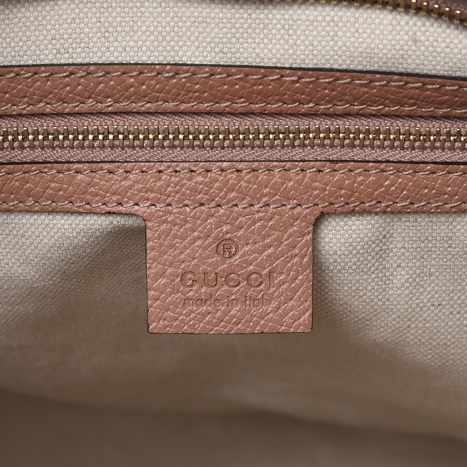 Gucci Monogram Medium Bree Zippered Tote Beige Dark Cipria 6 of 8