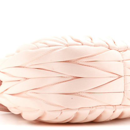 Miu Miu Satin Matelasse Mini Wander Hobo Alabaster Pink 9 of 10