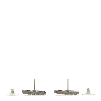 Chanel Ruthenium Crystal Pearl Caviar Earrings 3 of 5