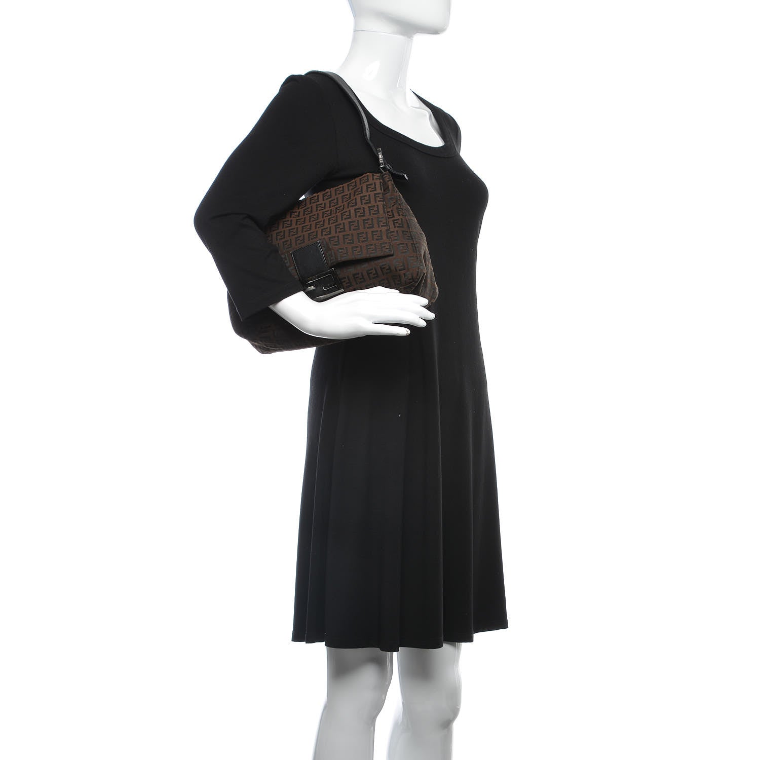 Fendi Zucchino Forever Mama Baguette Tobacco 2 of 7