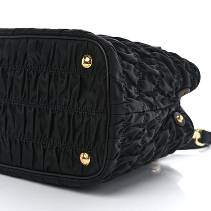 Prada Tessuto Nylon Gaufre Small Tote Black 9 of 9