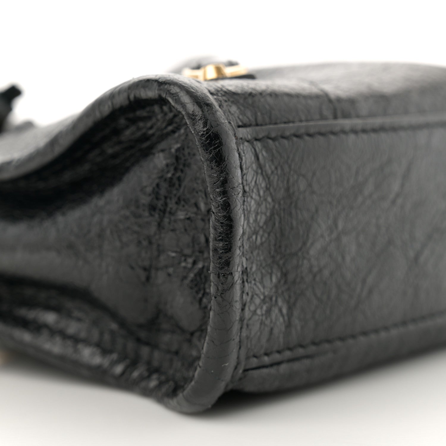 Balenciaga Agneau Classic Gold Hardware Nano City Black 10 of 12