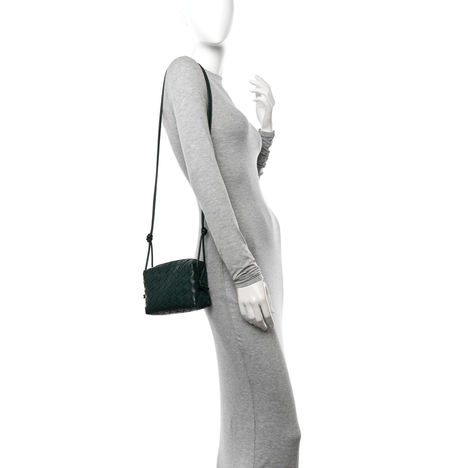 Bottega Veneta Nappa Intrecciato Mini Loop Camera Bag Raintree 2 of 9