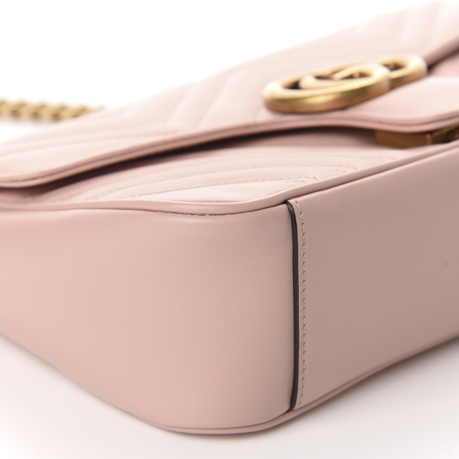 Gucci Calfskin Matelasse Small GG Marmont Shoulder Bag Perfect Pink 6 of 11