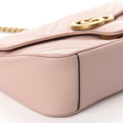 Gucci Calfskin Matelasse Small GG Marmont Shoulder Bag Perfect Pink 6 of 11