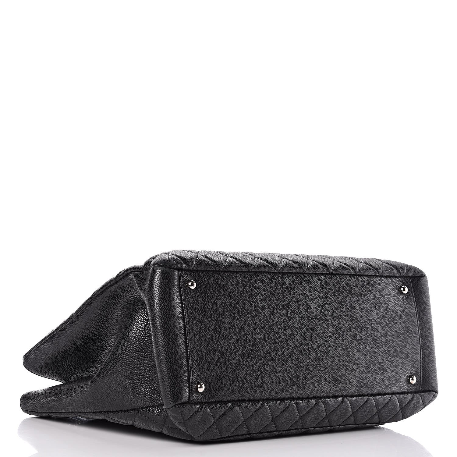 Chanel Caviar Quilted XL Grand Shopping Tote GST Black 4 of 9