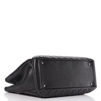 Chanel Caviar Quilted XL Grand Shopping Tote GST Black 4 of 9