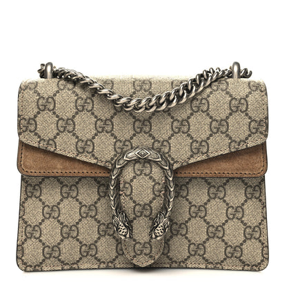 Gucci GG Supreme Monogram Mini Dionysus Shoulder Bag Taupe 1 of 12