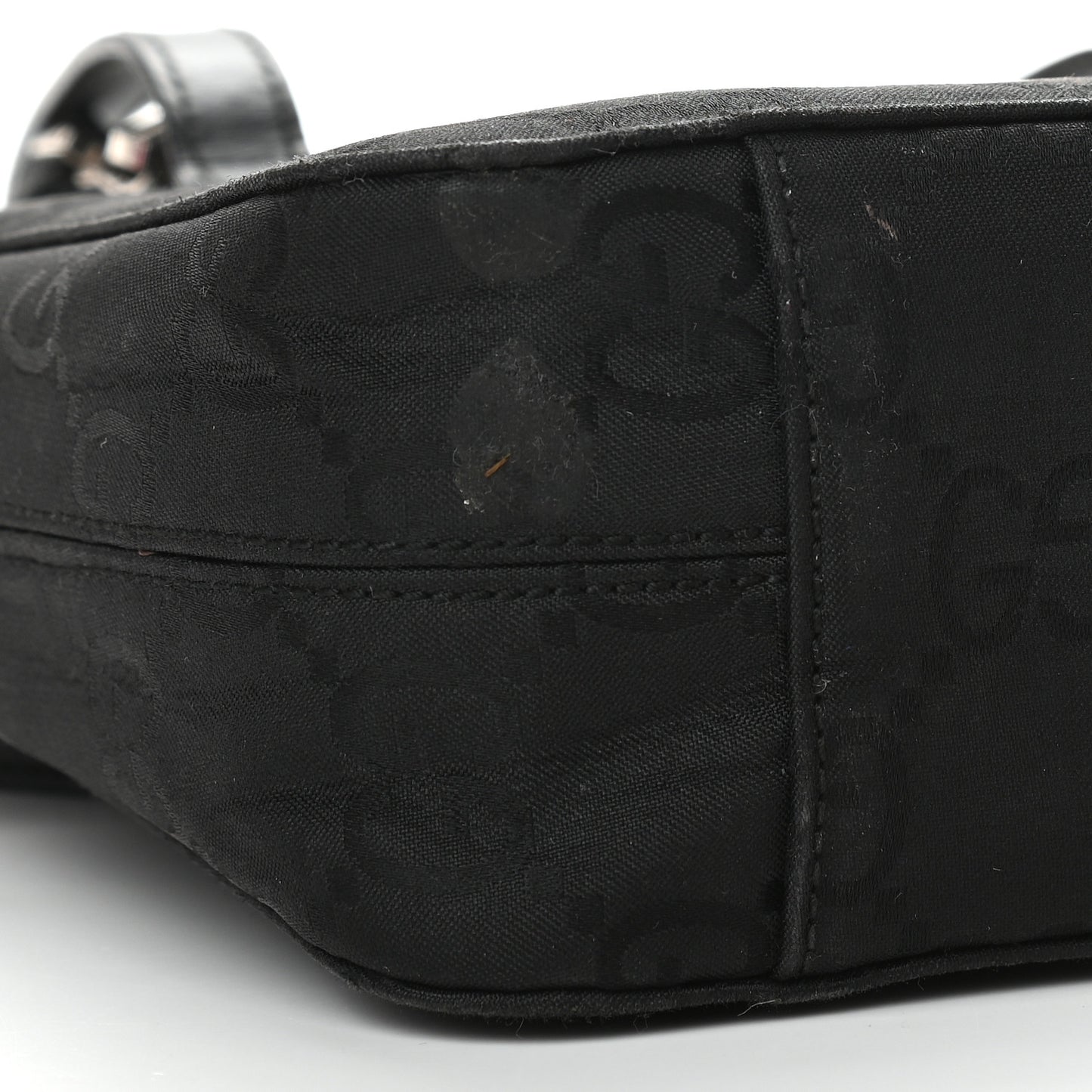 Nylon Monogram Tote Bag Black