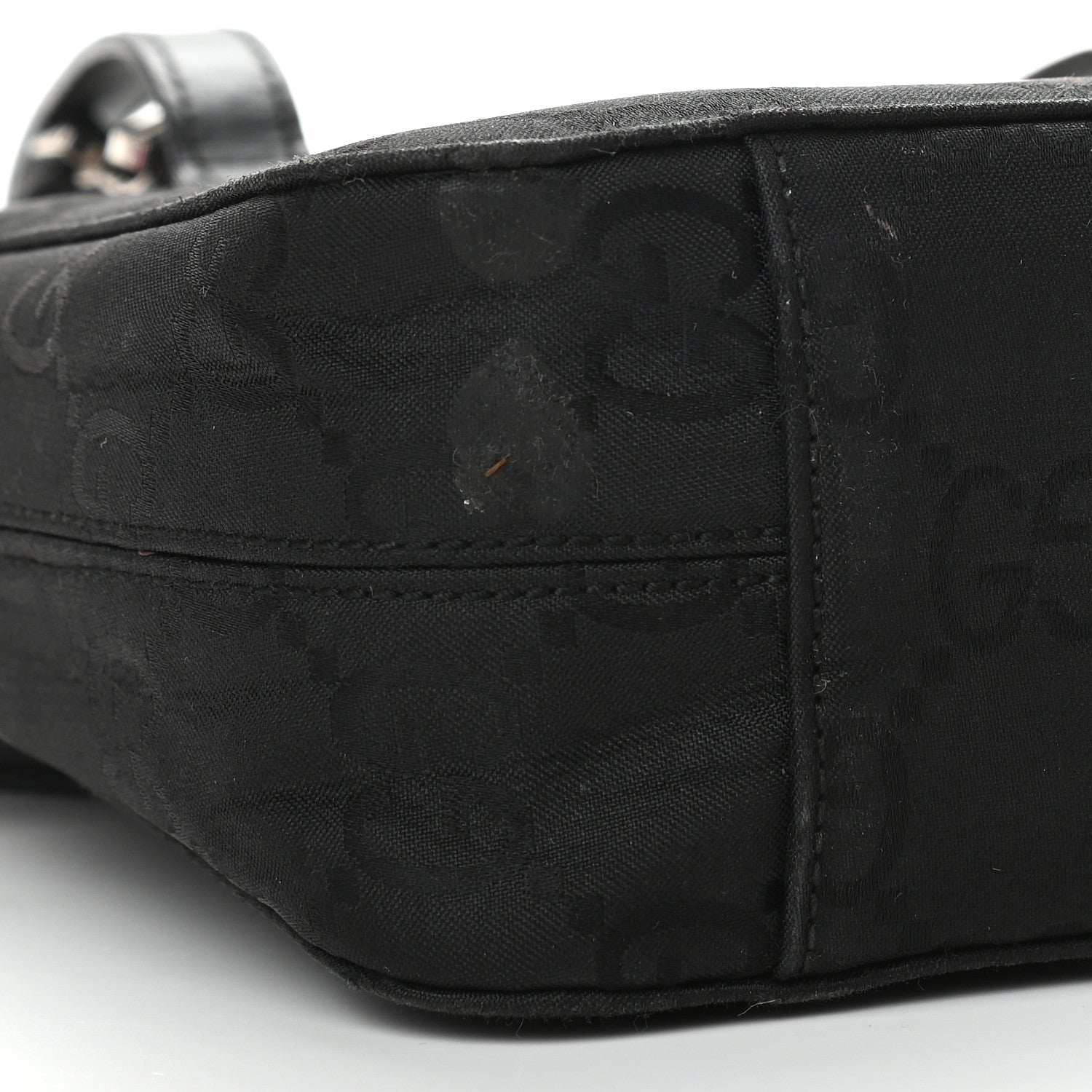 Gucci Nylon Monogram Tote Bag Black 7 of 8