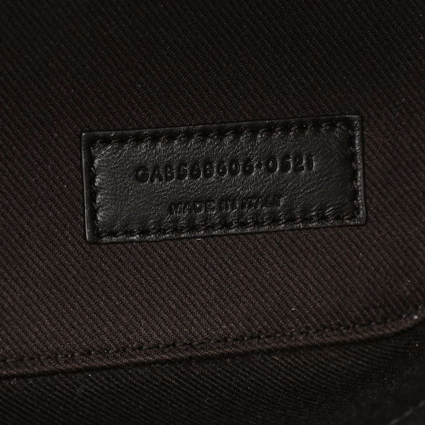 Canvas Smooth Calfskin Le Monogramme Striped Bucket Bag Brown