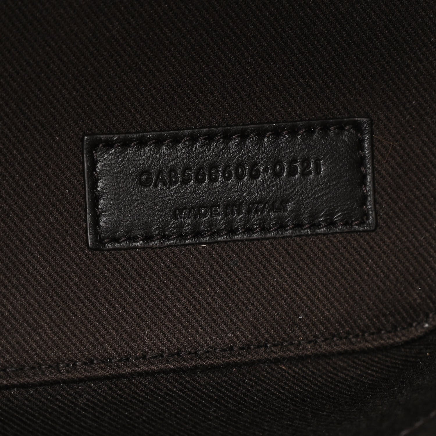 Saint Laurent Canvas Smooth Calfskin Le Monogramme Striped Bucket Bag Brown 7 of 10