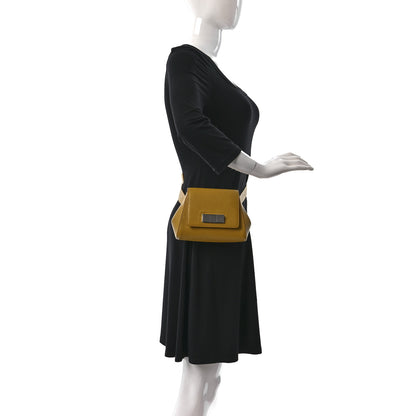 Bottega Veneta Grained Calfskin Geometric Belt Bag Mustard Yellow 2 of 8