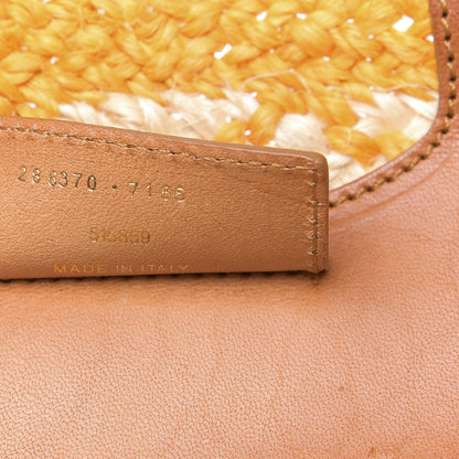 Balenciaga Straw Panier Basket Tote Yellow 7 of 11