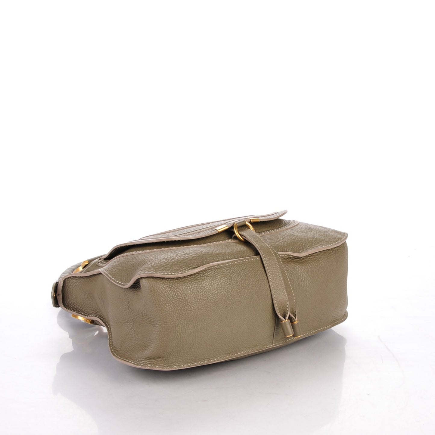 Calfskin Medium Marcie Satchel Baobab Green
