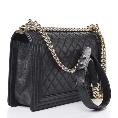 Chanel Caviar Quilted New Medium Boy Flap Black 3 of 8
