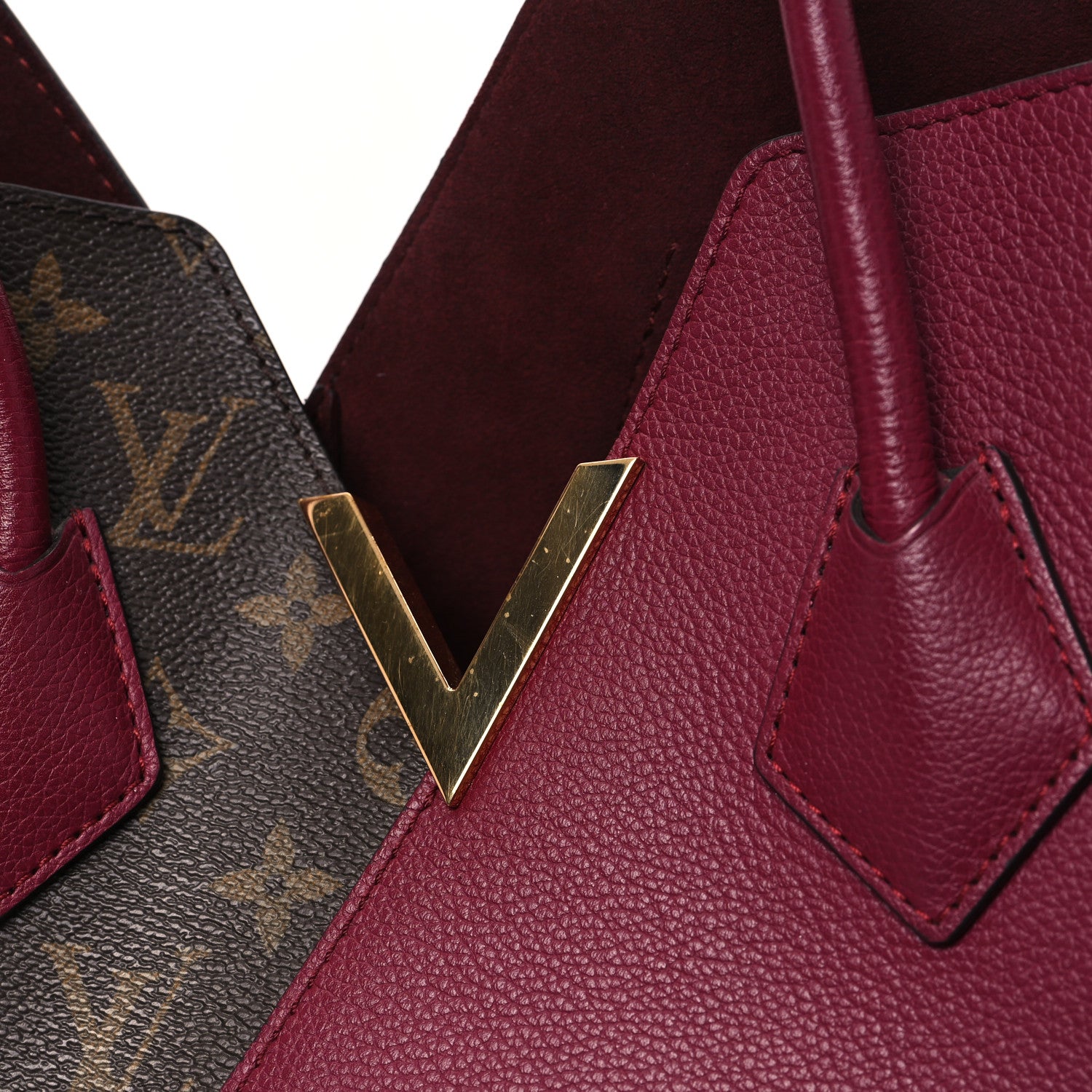 Louis Vuitton Calfskin Monogram Kimono Tote Grape 11 of 13