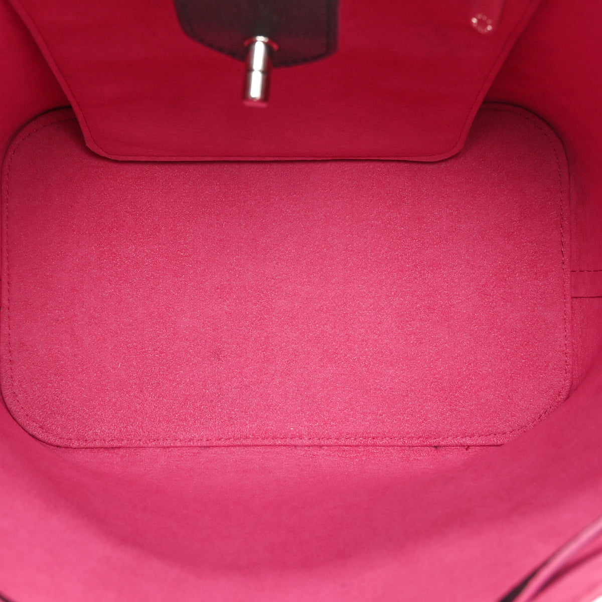 Calfskin Lockme Bucket Black