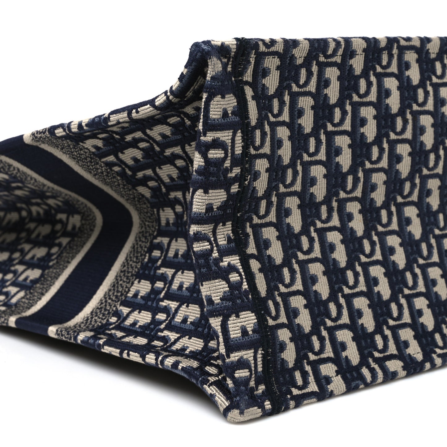 Oblique Large Book Tote Blue Multicolor