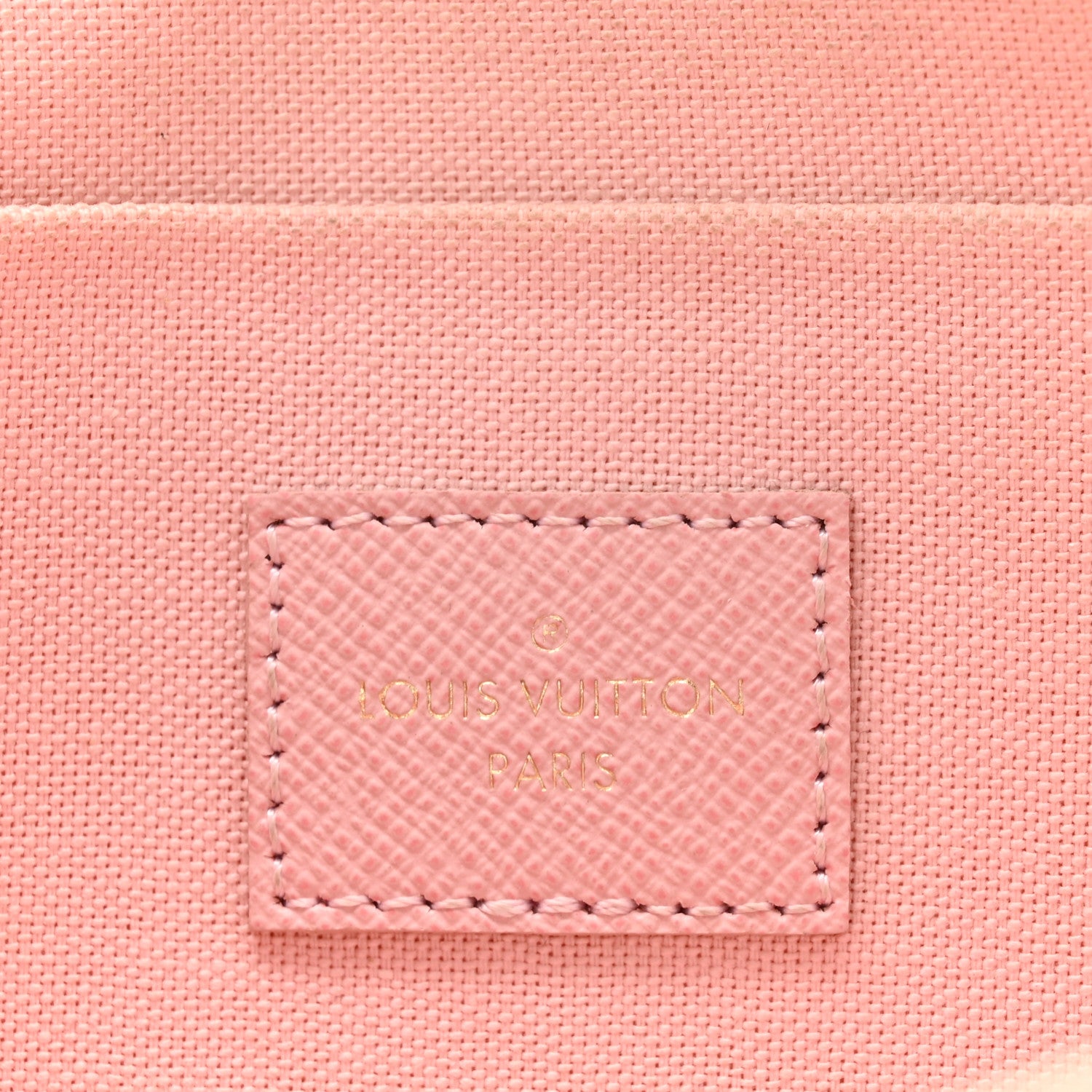 Louis Vuitton Damier Azur Pochette Felicie Chain Wallet Rose Ballerine 7 of 13