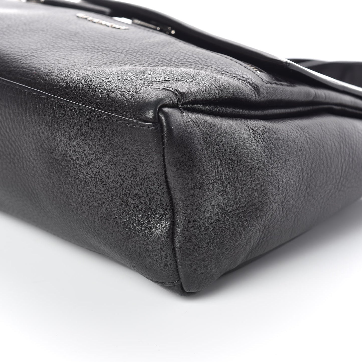 Calfskin Small Pandora Pure Flap Bag Black