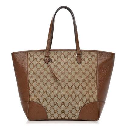 Gucci Monogram Medium Bree Zippered Tote Beige Tabacco 1 of 7