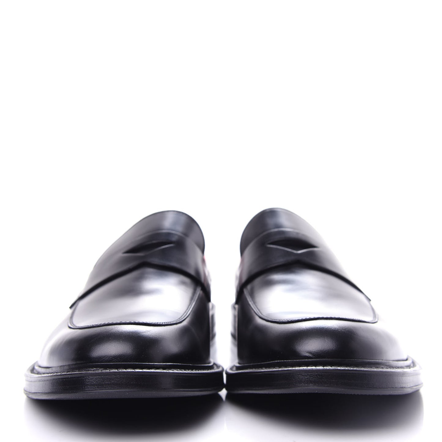 Calfskin Mens Web Sylvie Loafers 10.5 Black