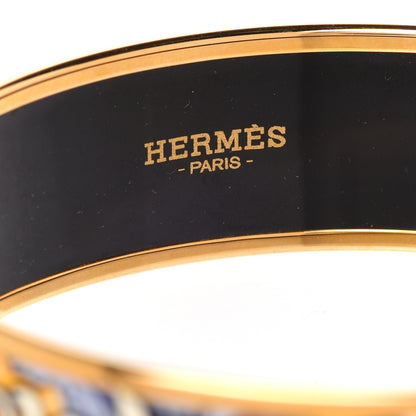 Hermes Enamel Printed Wide L'Ivresse De L'Infini Bracelet 70 4 of 5