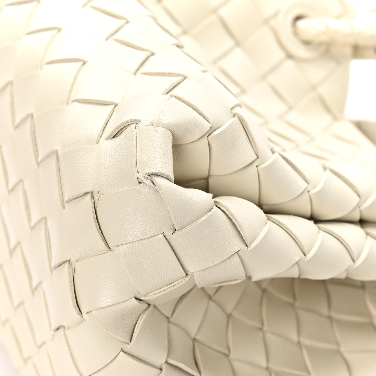 Bottega Veneta Nappa Intrecciato Small Parachute Shoulder Bag Sea Salt 9 of 11