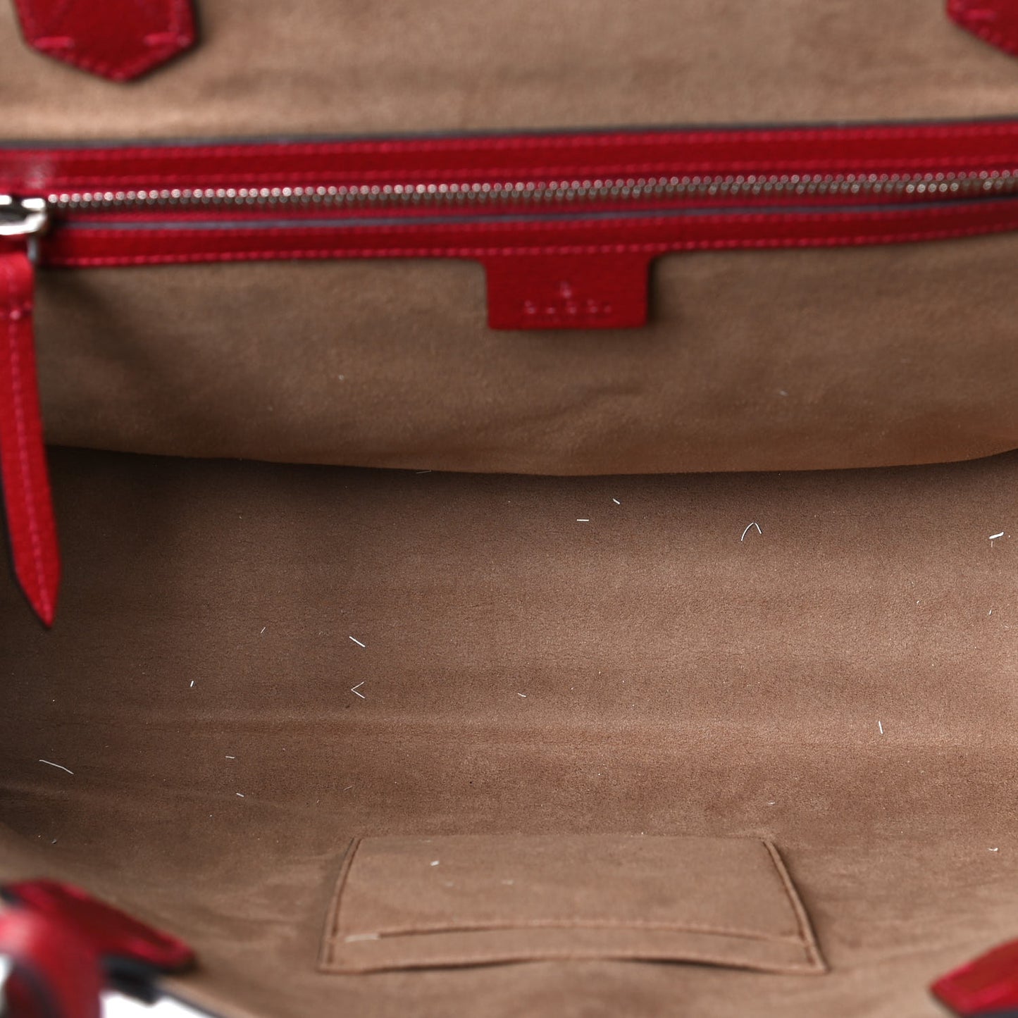 GG Supreme Monogram Tian Medium Shopping Tote Beige Multicolor Red