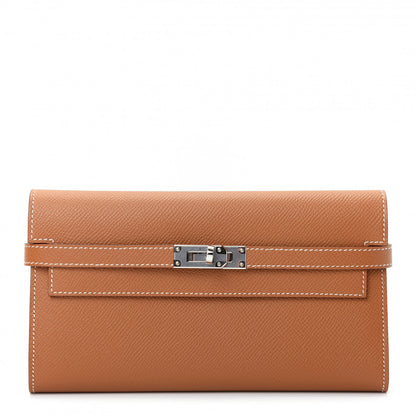 Hermes Epsom Kelly Longue Wallet Gold 1 of 8