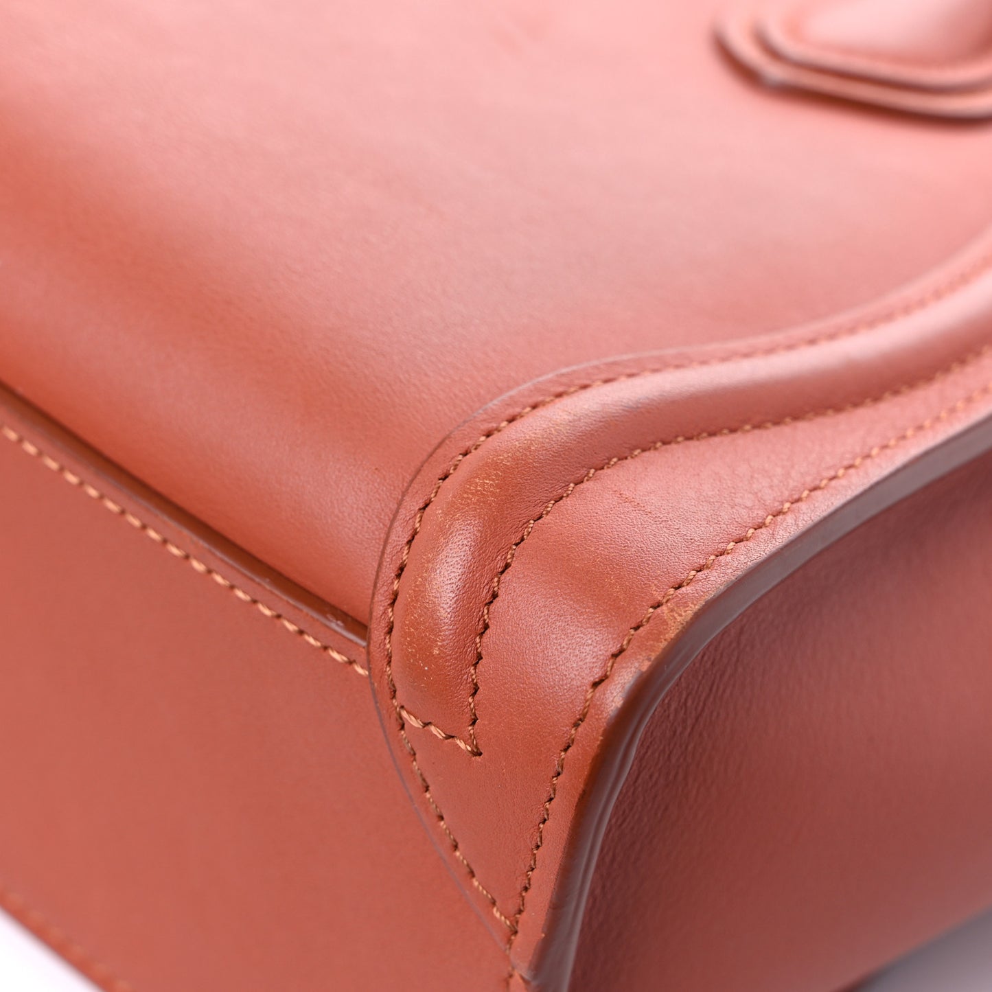 Smooth Calfskin Nano Luggage Terracotta