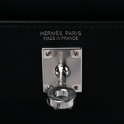 Hermes Swift Kelly Danse Anate Fringed Belt Bag Black 8 of 13