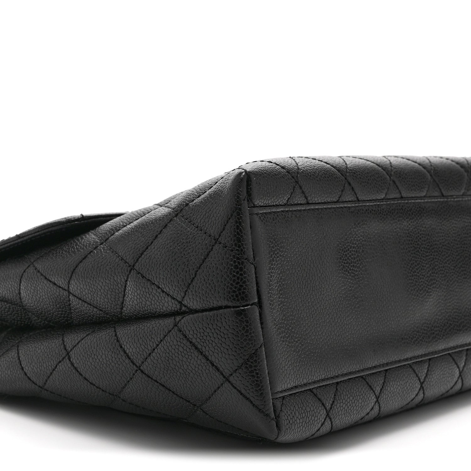 Chanel Caviar Quilted Jumbo Kelly Flap Black 10 of 11