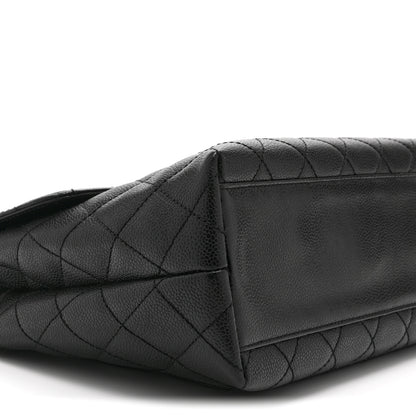 Chanel Caviar Quilted Jumbo Kelly Flap Black 10 of 11