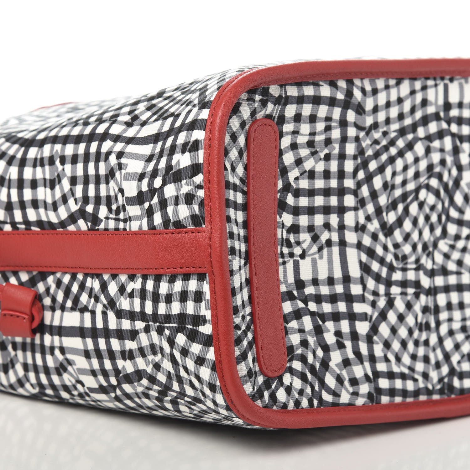 MCM Visetos Medium Liz Reversible Shopper Tote Black Red 13 of 16