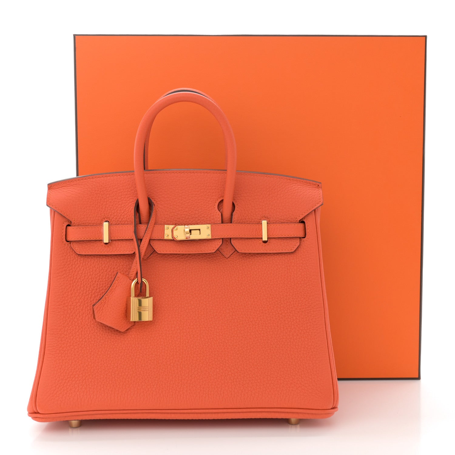 Hermes Togo Birkin 25 Feu 11 of 11