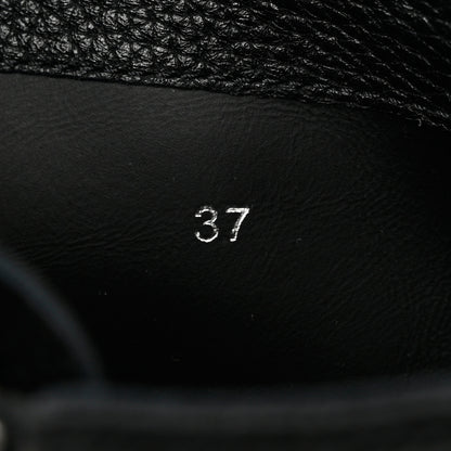 Givenchy Grained Calfskin Shark Lock Biker Ankle Boots 41 Black 9 of 9