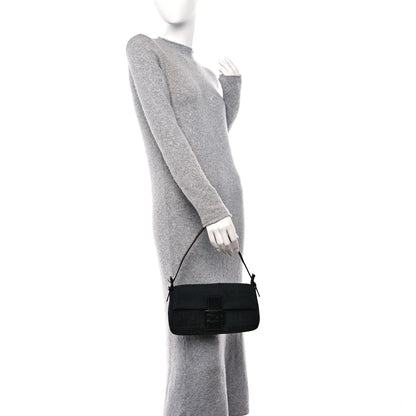 Fendi Nylon Zucca Baguette Black 2 of 10